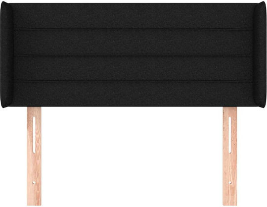 vidaXL Fabric Bed Headboard Black 103x88cm