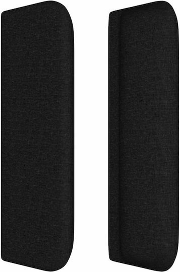 vidaXL Fabric Bed Headboard Black 103x88cm