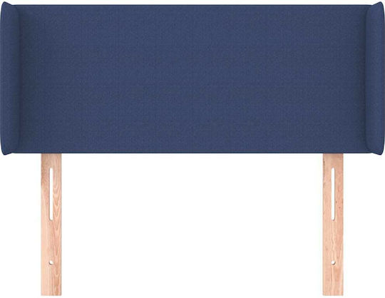 vidaXL Fabric Bed Headboard Blue 103x88cm