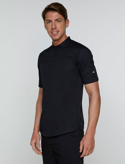 Ayo Rashguard Bucătar Microfibră Bărbat Negru cu Mâneci scurte 22CBU1