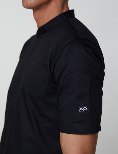 Ayo Rashguard Bucătar Microfibră Bărbat Negru cu Mâneci scurte 22CBU1