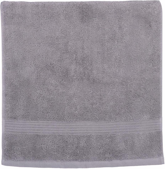 Nef-Nef Homeware Bath Towel Aegean 80x160cm Light Grey Weight 705gr/m²