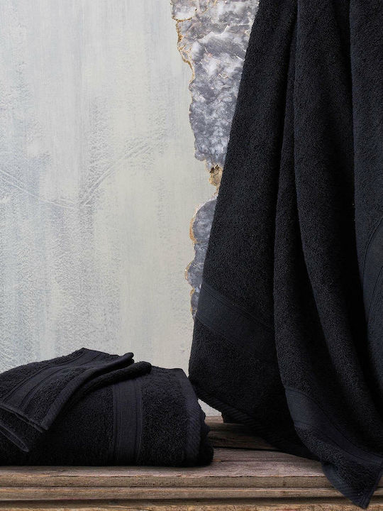 Rythmos Bath Towel Illusion 70x140cm Dark Gray Weight 480gr/m²