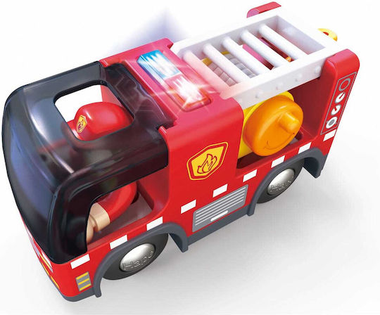 Hape Fire Truck Rescue Team Toy Car for 3+ Years