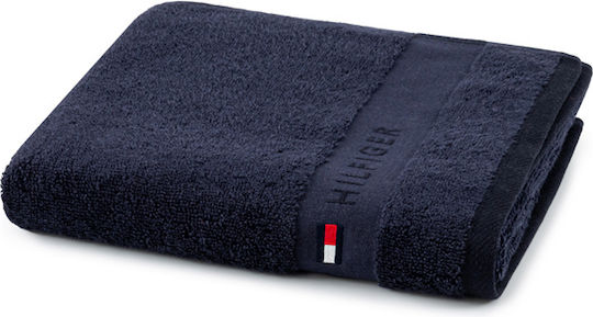 Tommy Hilfiger Πετσέτα Προσώπου Legend 50x100εκ. Navy Βάρους 540gr/m²
