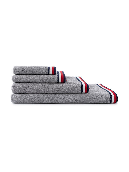 Tommy Hilfiger Bath Towel Teddy 70x140cm Grey Weight 500gr/m²