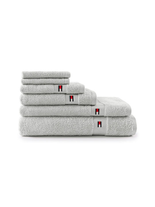 Tommy Hilfiger Handtuch Legend 40x60εκ. Silver Gewicht 540gr/m²