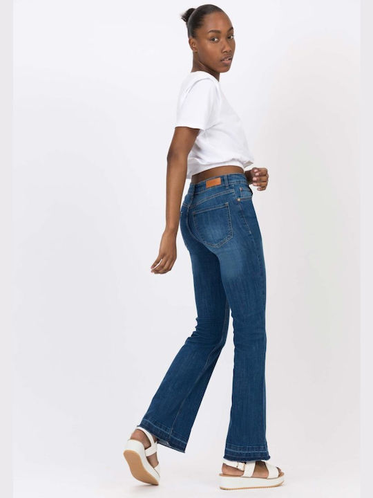 TIFFOSI JEAN BOOTCUT HIGH WAIST BLUE