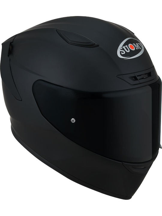 Suomy Track-1 Plain Black Matt Κράνος Μηχανής Full Face ECE 22.05 1350gr