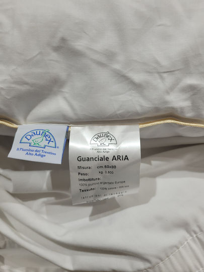 Daunex Aria Μαξιλάρι Ύπνου Πουπουλένιο 50x80cm