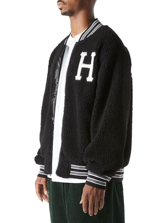 Sherpa Varsity Κολλεγιακό Χειμωνιάτικο Μπουφάν Μαύρο