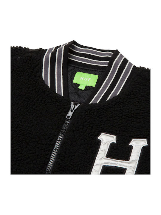 Sherpa Varsity Κολλεγιακό Χειμωνιάτικο Μπουφάν Μαύρο