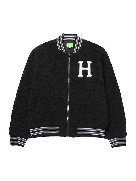Sherpa Varsity Κολλεγιακό Χειμωνιάτικο Μπουφάν Μαύρο