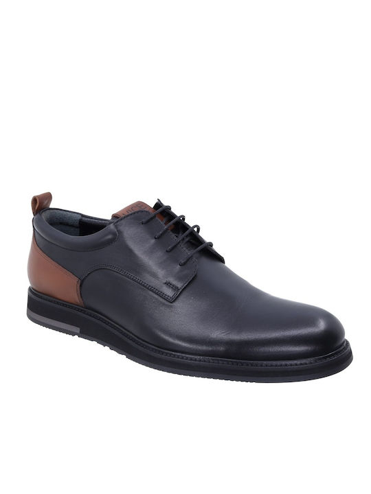 Vice Footwear Men's Leather Casual Shoes Black