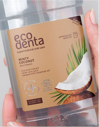 Ecodenta Cosmos Organic Minty Coconut Вода за уста Ежедневна защита