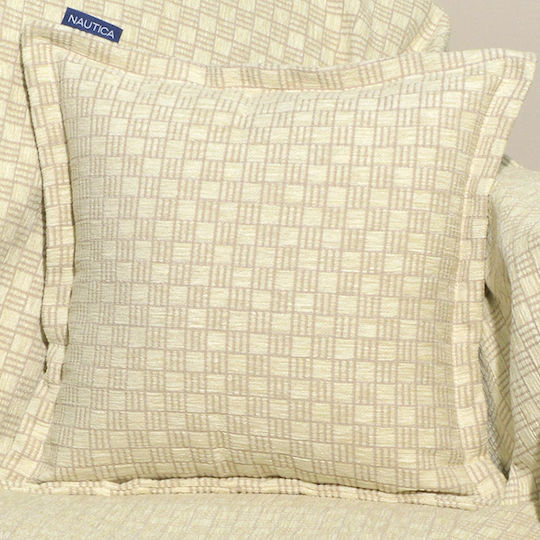 Nautica Decorative Pillow Case Ecru 43x43cm