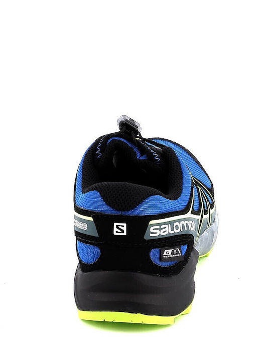 Speedcross CS WP Waterproof Kids Sports Shoes Running with Laces Blue