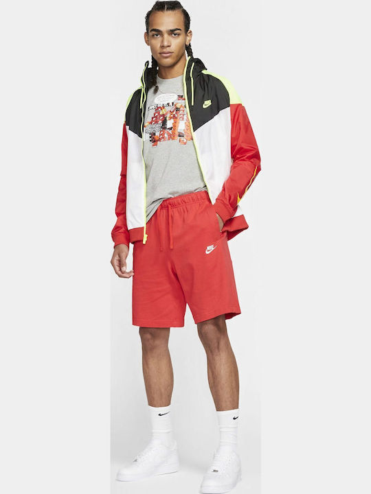 Sportswear Club Αθλητική Ανδρική Βερμούδα Κόκκινη