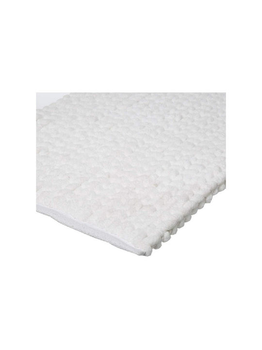 5Five Badematte Synthetisch,Polyester/Cotton/Leather Rechteckig F-V Thick 174629A White 50x75cm