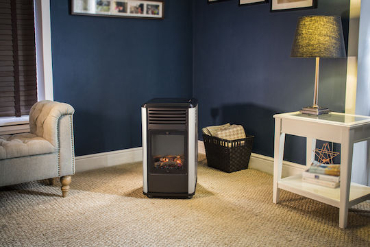 Coral Gas Manhattan Gas Heater 3000W White 38x42x69cm
