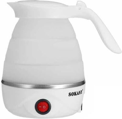 Sokany SK-614 Βραστήρας Ταξιδίου 600ml 600W Λευκός