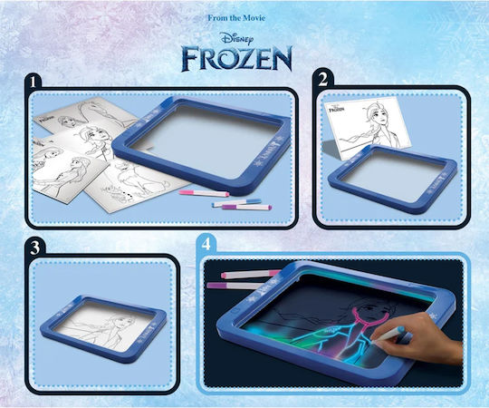 Lisciani Giochi Magic Frozen Beidseitige Beschriftungstafel