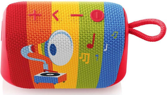 DECKOREPROTRIOR Bluetooth-Lautsprecher 5W mit Akkulaufzeit bis zu 12 Stunden Rot