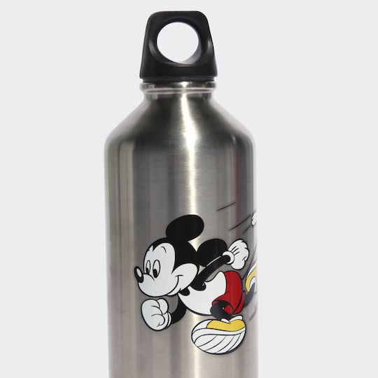 adidas Kids Water Bottle Mickey Aluminium with Screw-On Cap Non Spill 750ml