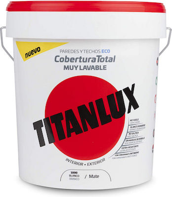 Titanlux Plastic Paint for Interior and Exterior Use White 15lt