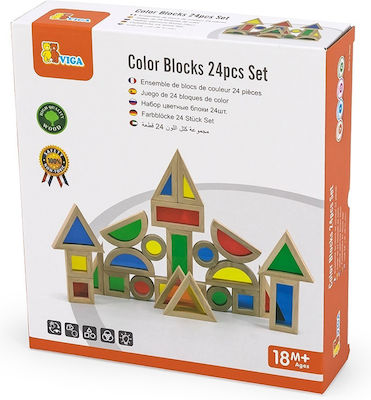 Viga Toys Building Block Wooden for 1.5+ years 24pcs