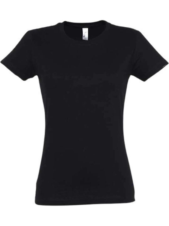Sol's Women's Short Sleeve Promotional T-Shirt Deep Black