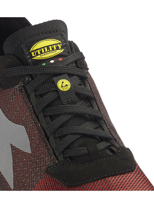 Utility Diadora Safety Low Red S1P with ESD Certification HRO SRC