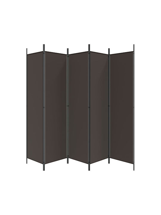vidaXL Decorativ Paravan Tesatura cu 6 Panouri Cafea 300x200cm