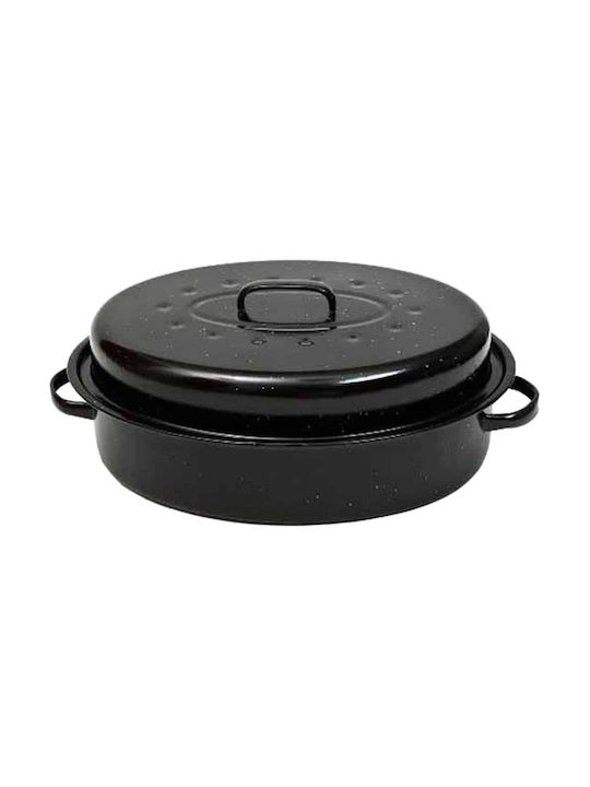 Fylliana JM-C04 Dutch Oven Oval Made of Stainless Steel with Grill 45x35cm 1pcs