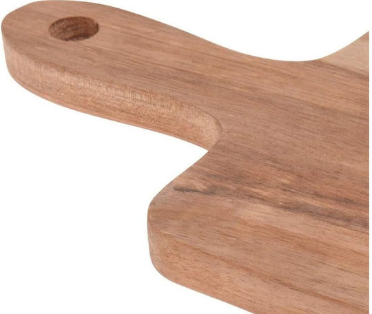 Excellent Houseware Σετ Επιφάνεια Κοπής από Μπαμπού με Μαχαίρια & Πιρούνι Καφέ 43x16cm 4τμχ