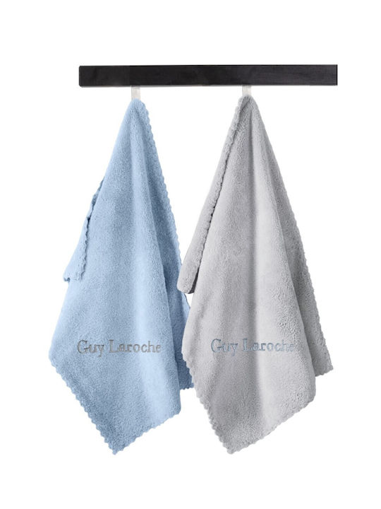 Guy Laroche Gourmet Set 19 Towel Grey - Blue 50x35cm 2pcs