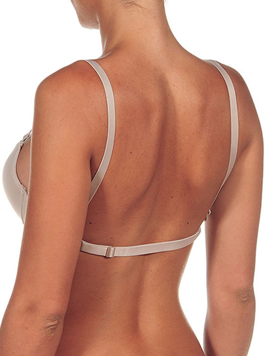 Creaciones Selene Lola Push Up Convertible Bra Underwire Beige