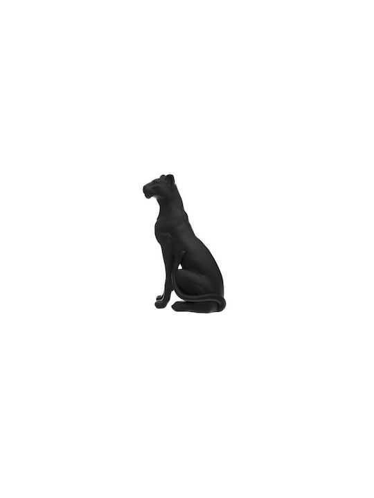 Atmosphera Decorative Feline made of Plastic Panther in Black 41.5x21x65cm 1pcs