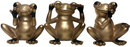 Zen Collection Set of Decorative Frogs made of Plastic 7.5cm 3pcs Zen Collection Set of Decorative Frogs made of Plastic 7.5cm 3pcs