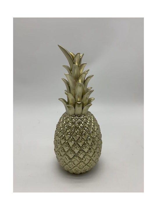 Καρβούνης Dekorativer Ananas aus Polyresin 11.5x11.5x28cm 1Stück