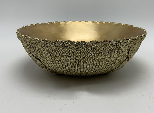 Karvounis Decorative Bowl Gold 25x25cm