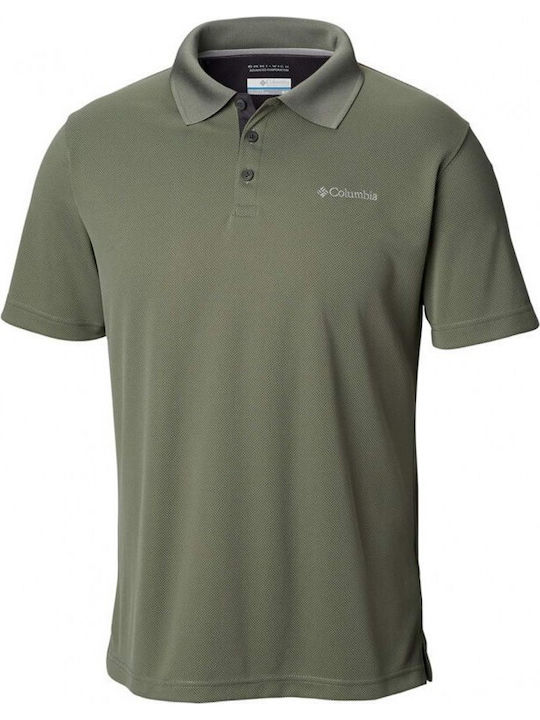 Utilizer Men's Short Sleeve Blouse Polo Khaki