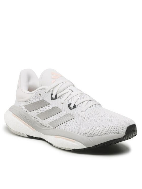 Adidas Solarglide 6 Sport Shoes Running Crystal White / Taupe Met / Carbon