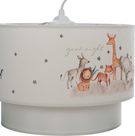 HomeMarkt Baloo Einfaches Licht Kinderdeckenleuchte Deckenleuchte 60W mit Fassung E27 Weiß 30x20cm