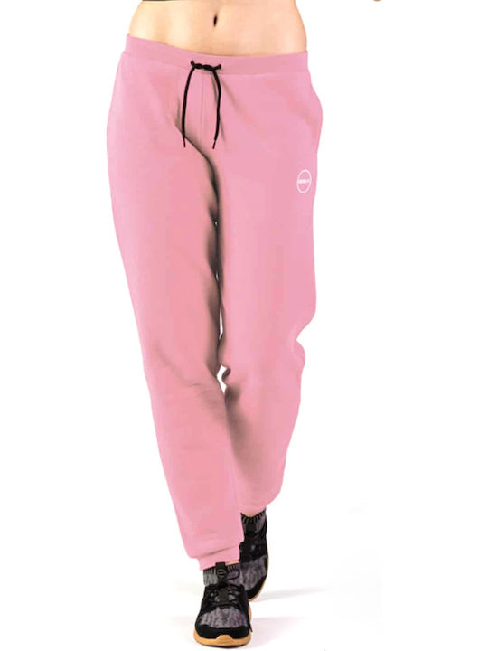 Supercotton Jogger Dusty Roz Pantalon Trening Cu Elastic Roz