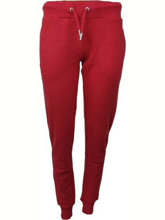 VINTAGE LOGO Jogginghose Jogger Rot