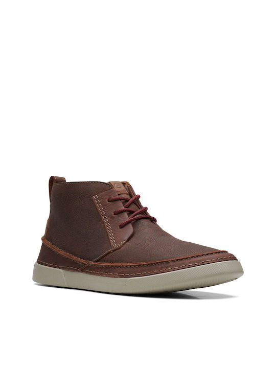 Clarks Gereld Mid Chukka Boots Brown 26168232