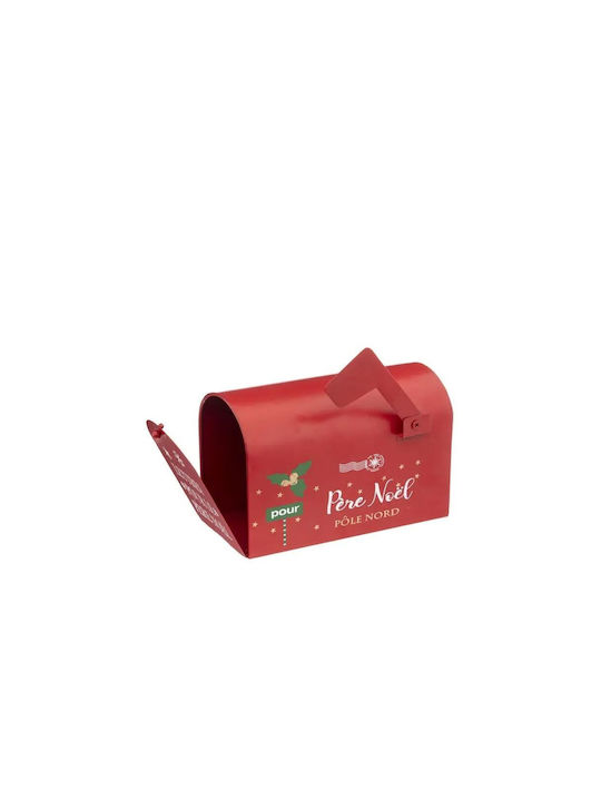 Figurină Metalică De Crăciun Cutia Poștală Roșie Înălțime 20cm As Mailbox