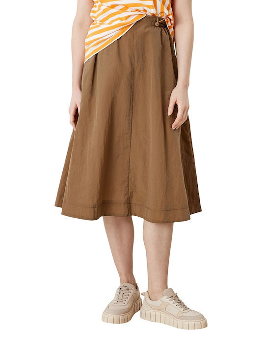 Midi Skirt Cloche Brown
