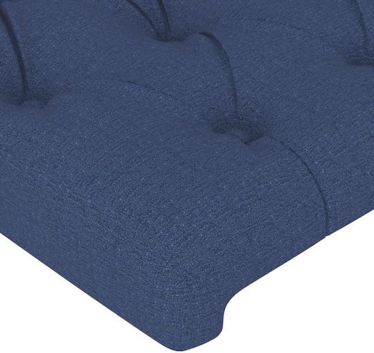vidaXL Fabric Blue Bed Headboard 160x78cm
